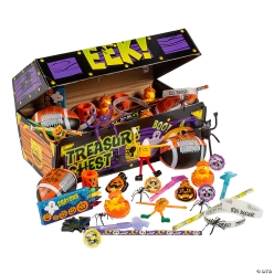 Halloween EEK Treasure Chest with 100 Toys